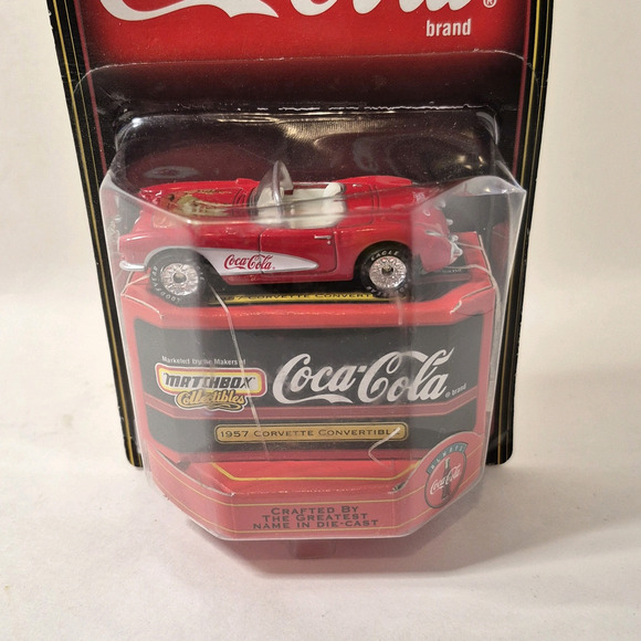 Vintage Matchbox Collectibles Coca-Cola 1957 Corvette Convertible 1:64 Diecast - Picture 3 of 9